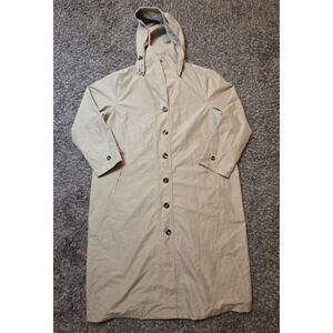 Travel Smith WOMEN'S Tan Long Sleeve Trench Coat Size XL Polyester